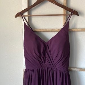 Bill Levkoff Plum Bridesmaid Dress